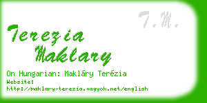 terezia maklary business card