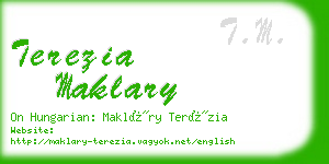 terezia maklary business card